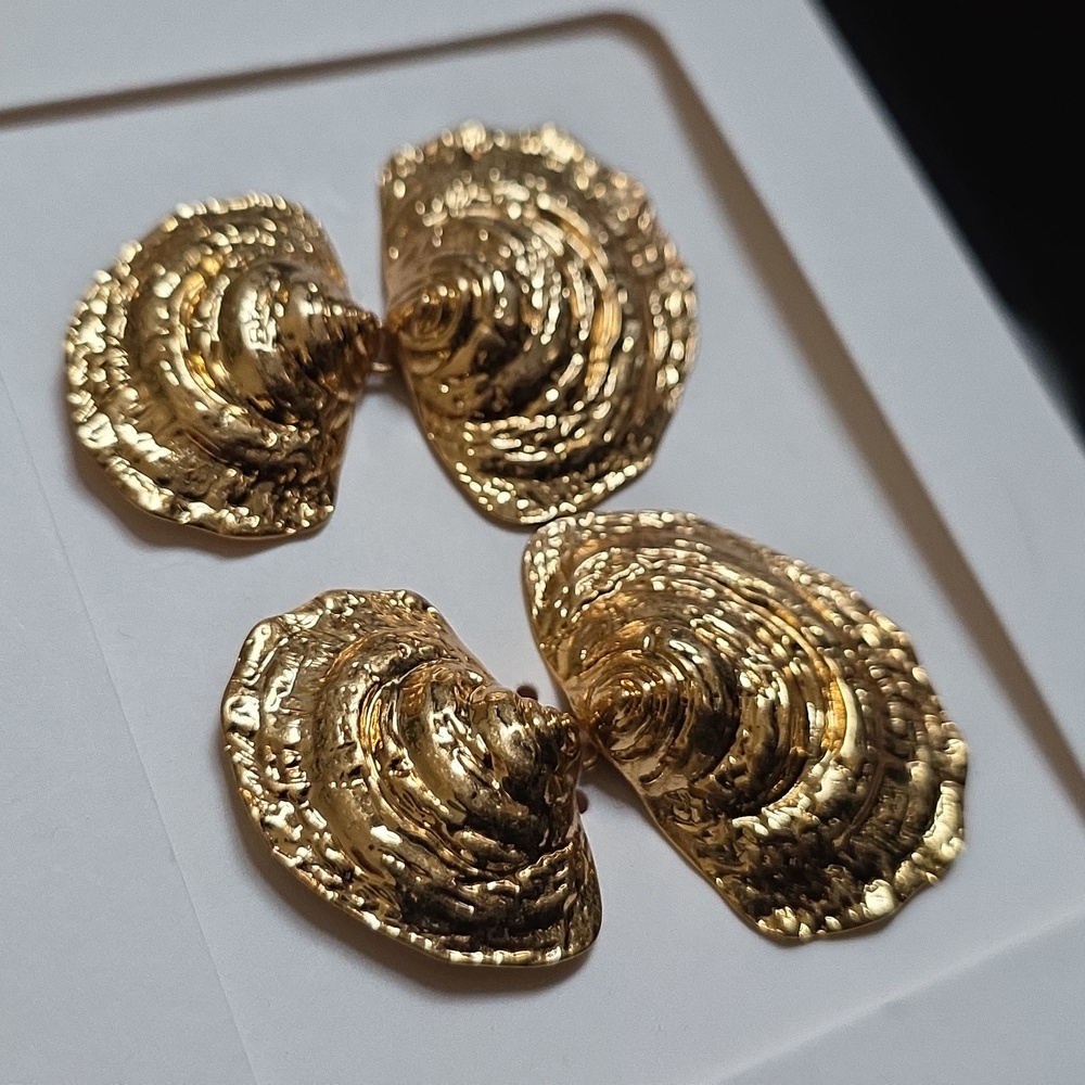 ZARA Double Shell Earrings - Picture 7 of 16
